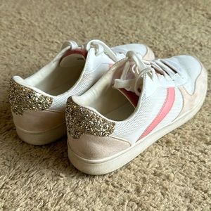 Old Navy Pink and Gold Sneakers